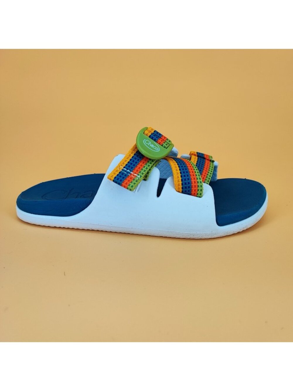 Chaco Chillos Slide Kids-Junior 1 US Shoes EVA White Sandals JCH180365